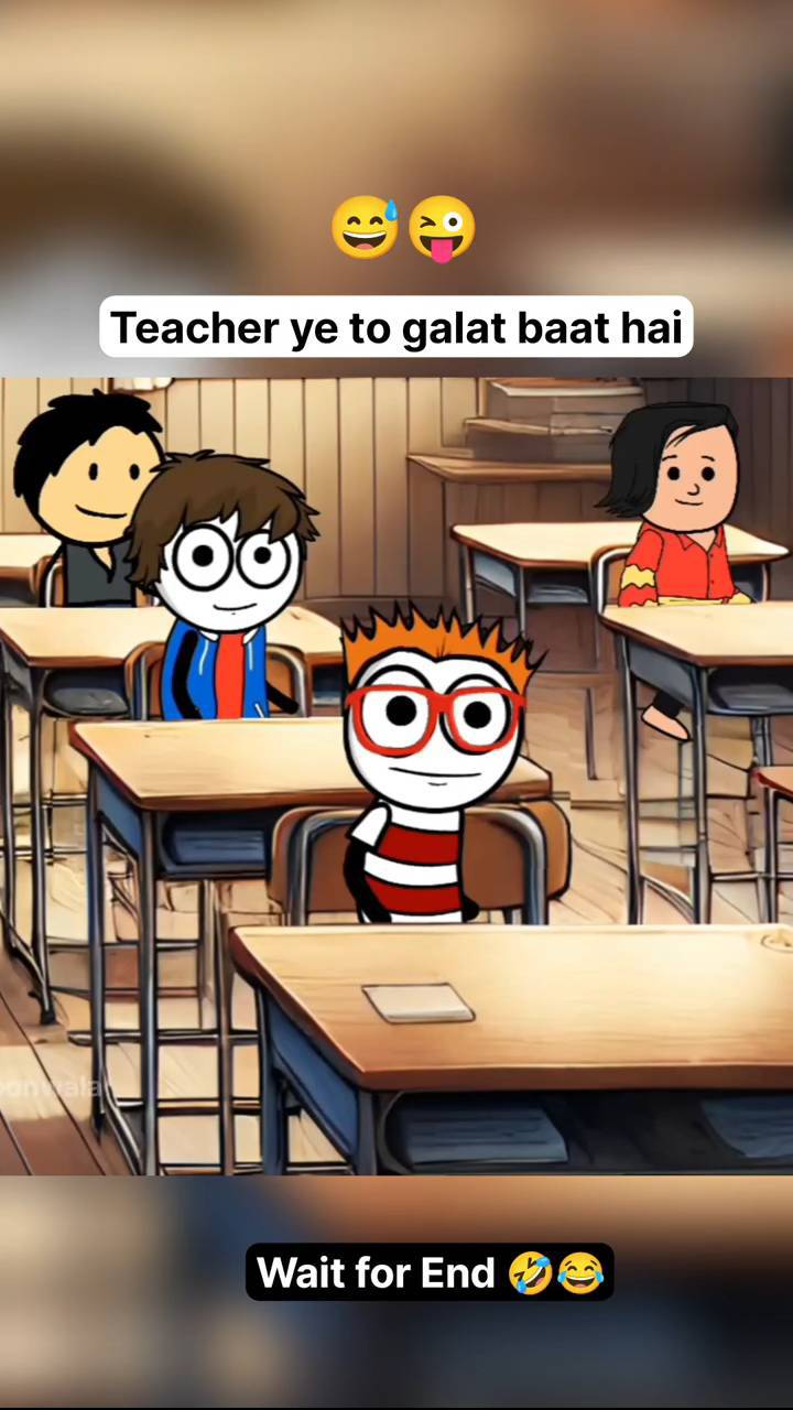 😂 Teacher Ye To Galat Baat Hai 🤣 | Funny Cartoon Shorts @cartoonfunny11 #shorts