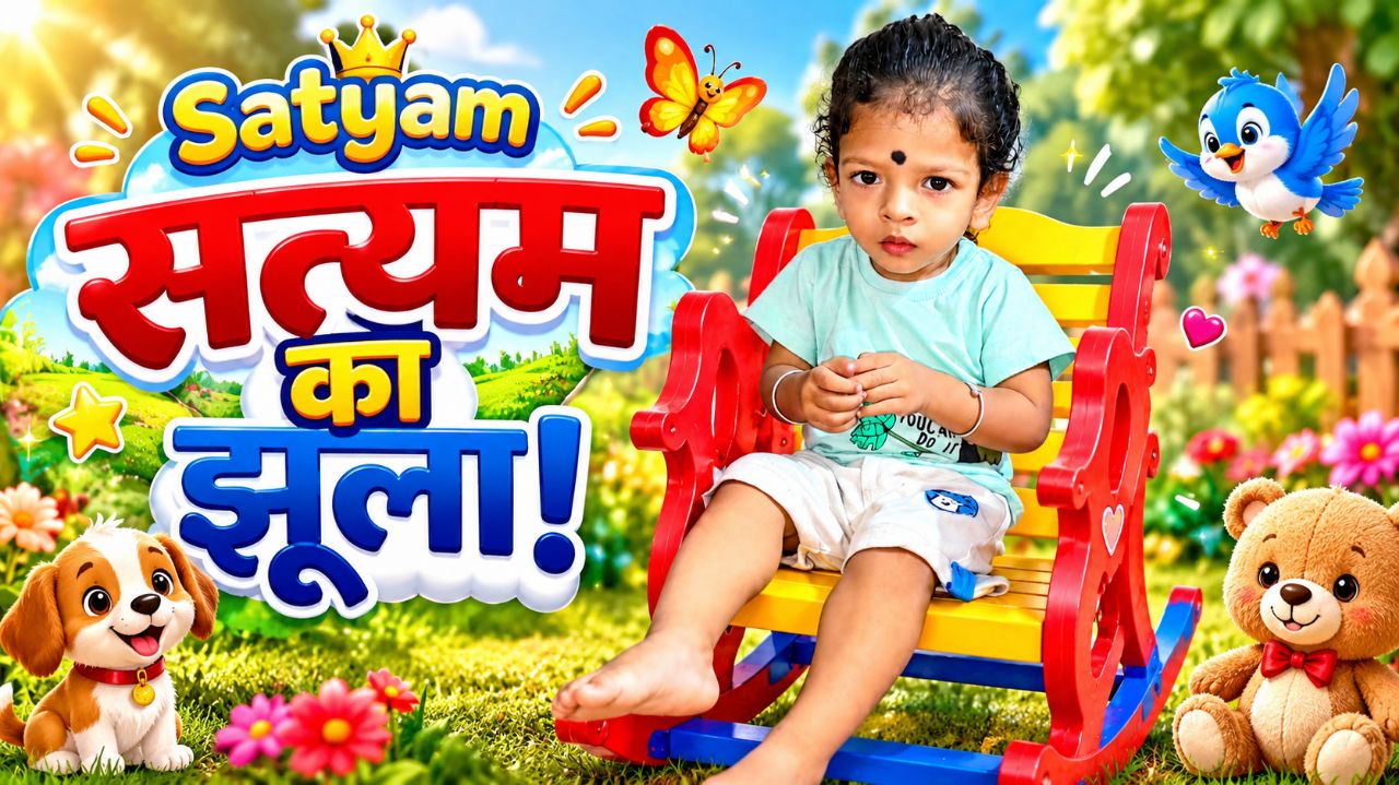 🥰 सत्यम का मजेदार झूला 🎠😍 | Satyam Swing Time 😂❤️ | Cute Baby Video #shorts