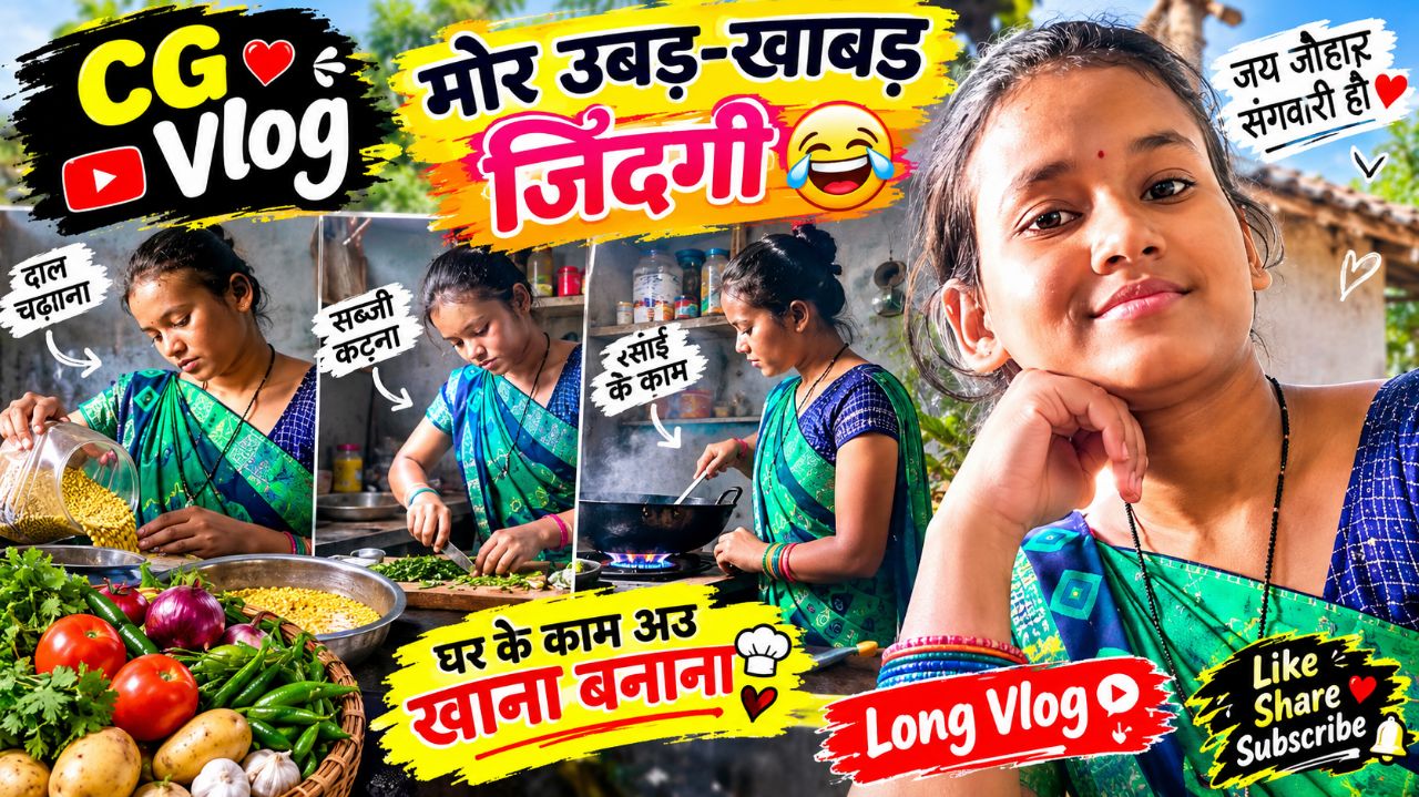 मोर उबड़-खाबड़ जिंदगी 😂 | CG Mini Vlog | जय जोहार संगवारी हो ❤️