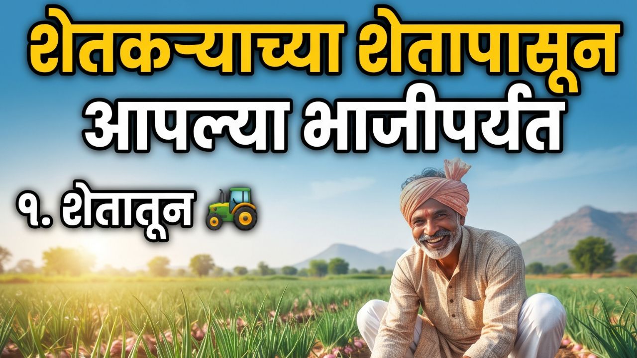 शेतकऱ्यांच्या शेतातून कांद्याचा प्रवास...