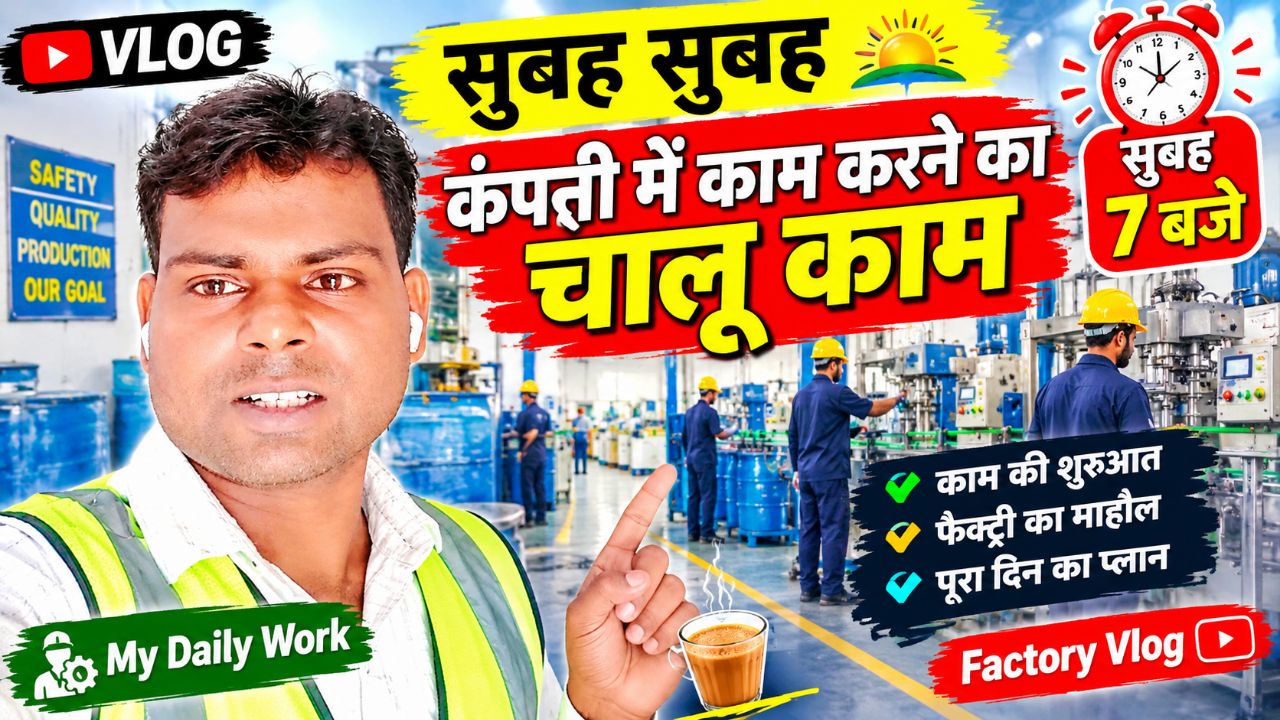 सुबह-सुबह फैक्ट्री में काम की शुरुआत! | Factory Vlog | My Daily Work