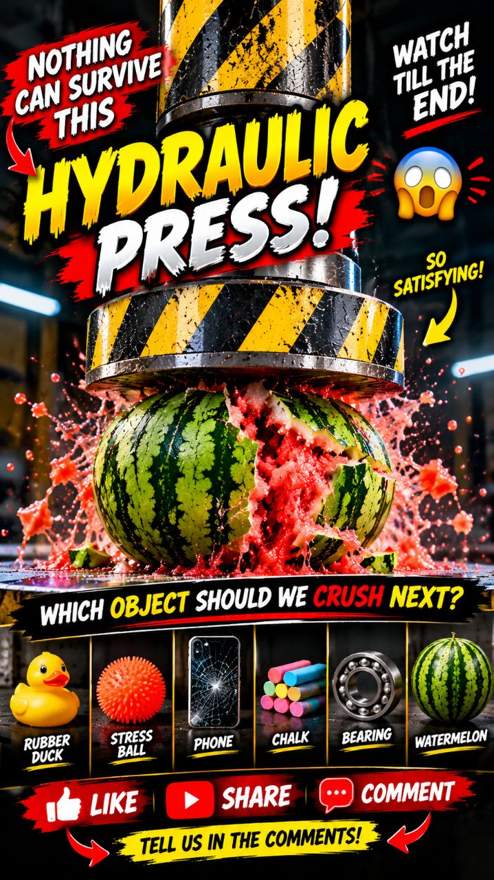 😱 NOTHING CAN SURVIVE THIS HYDRAULIC PRESS! 💥🔥 WATCH TILL THE END, LIKE 👍, SHARE 🚀, AND COMMENT