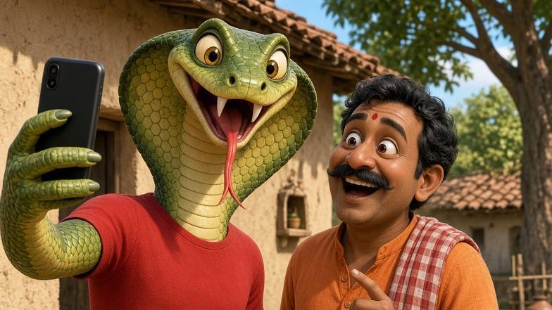 🐍😂 साँप ने खरीदा नया मोबाइल 📱 | Snake vs इंसान की मजेदार कॉमेडी 🤣🔥