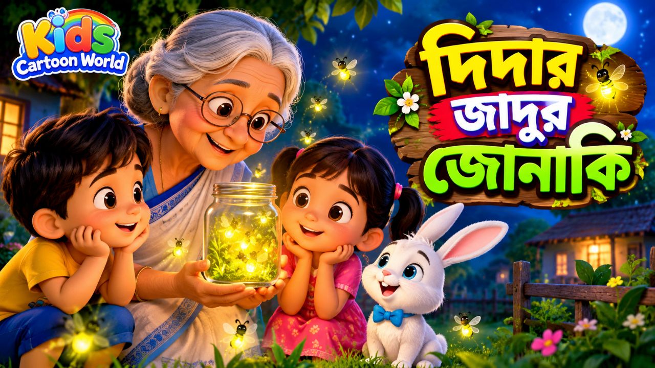 দিদার জাদুর জোনাকি ✨ | বাংলা শিশুদের গল্প | মজার শিক্ষামূলক গল্প | Bengali Kids Story