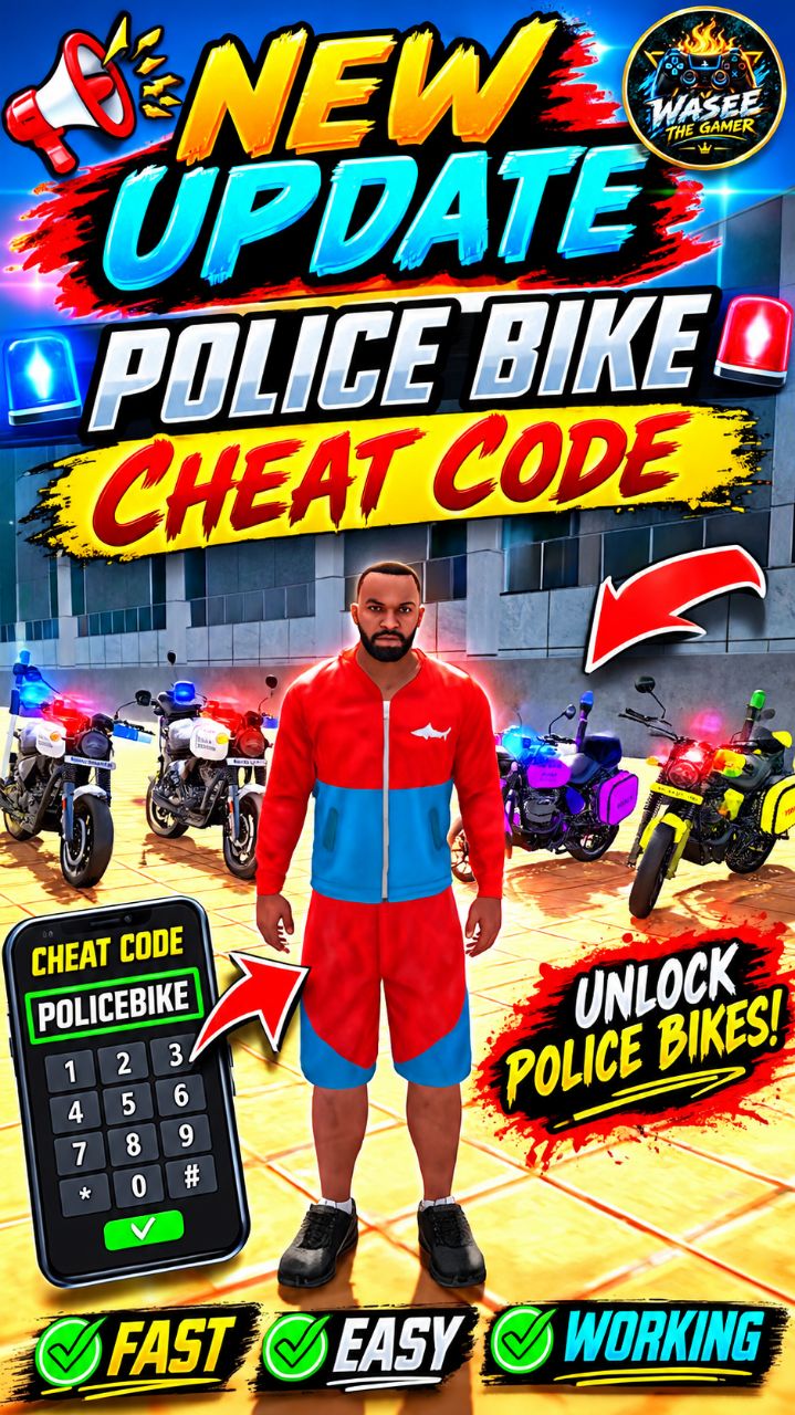 New Update Police Bike Code💥 | Ibd3d New Update | Wasee The Gamer #shorts #shortfeed #gaming #viral