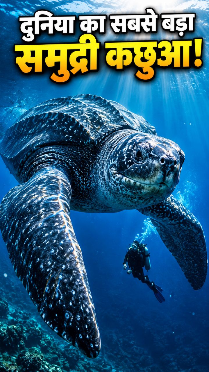 दुनिया का सबसे बड़ा समुद्री कछुआ  | Leatherback Turtle का हैरान कर देने वाला सच!