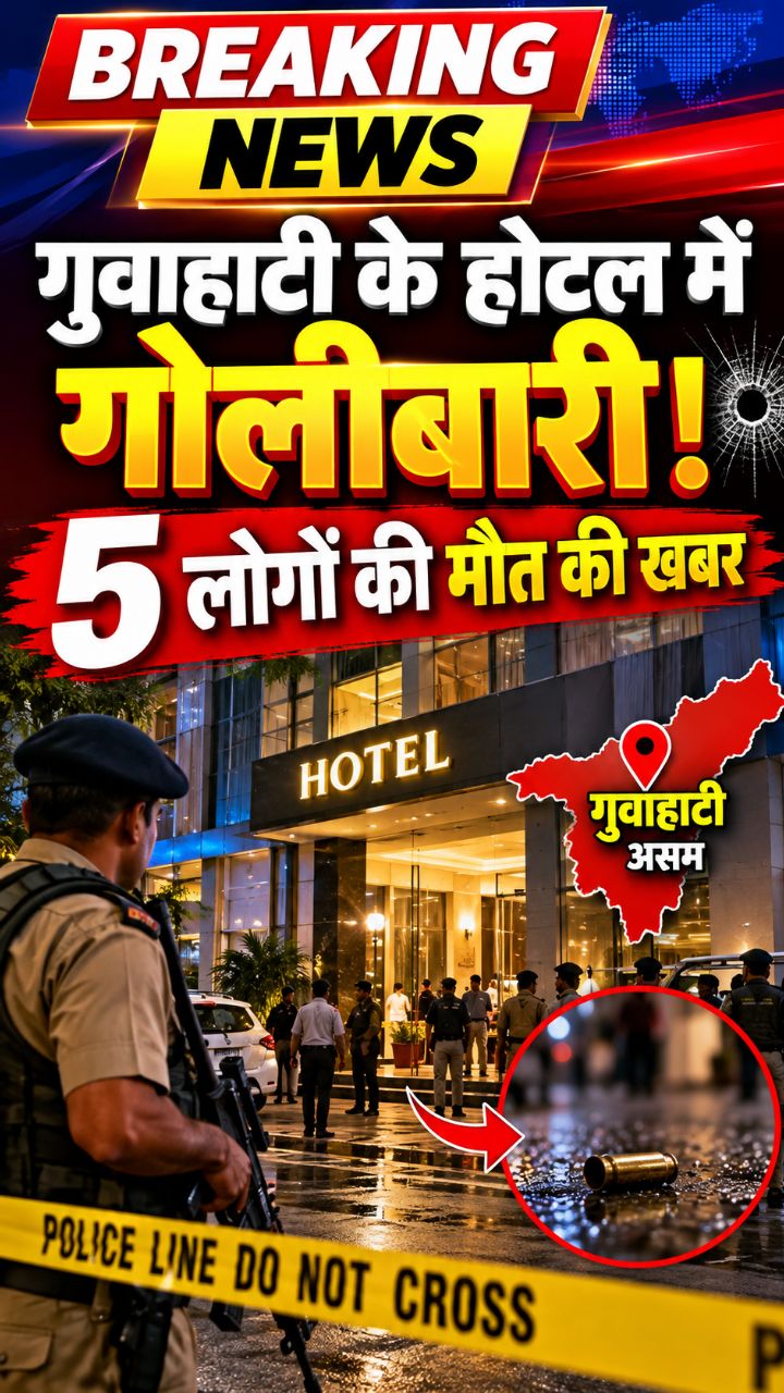 🚨 BREAKING NEWS: गुवाहाटी के होटल में गोलीबारी, 5 लोगों की मौत की खबर! 😱
