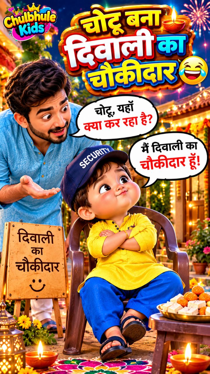 😂 चोटू बना दिवाली का चौकीदार 🤣 मिठाई के लिए करेगा रखवाली! 🥳🔥 #Comedy