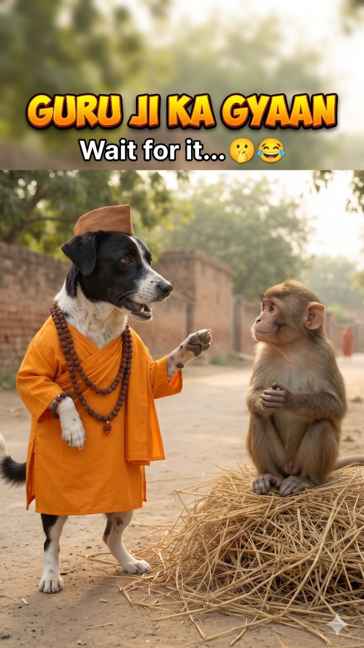 कुत्ता बाबा का योग 😂🐕 | Funny Animals Comedy #Shorts