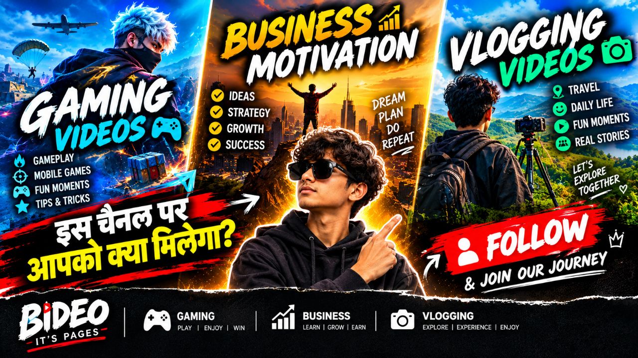🔥 इस चैनल पर आपको सब कुछ मिलेगा! 🎮 Gaming + 💰 Business + Vlogging | Must Watch