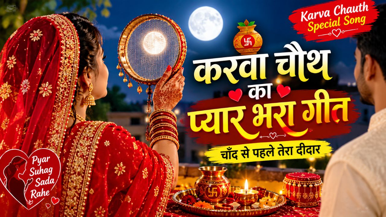 🌙 करवा चौथ का प्यार भरा गीत ❤️ | चाँद से पहले तेरा दीदार 💕 | Karva Chauth Special Song 2026