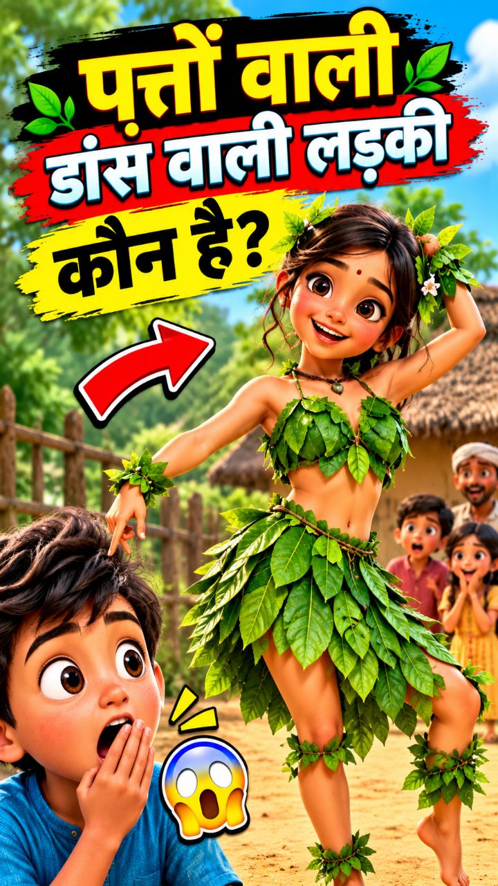 😱 पत्तों वाली लड़की का अजीब डांस 😂🔥 | Aaru Ka Reaction देखो! #Shorts