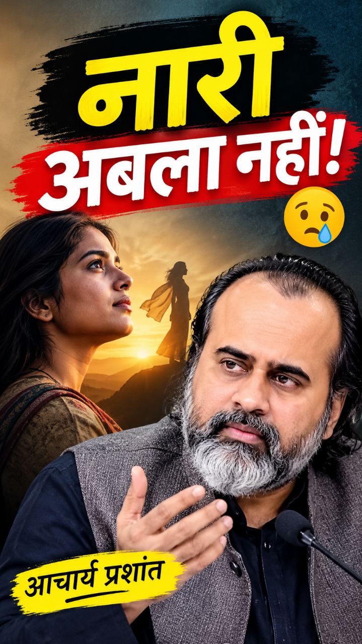 नारी अबला नहीं, उसे अबला बनाया गया है आचार्य प्रशांत