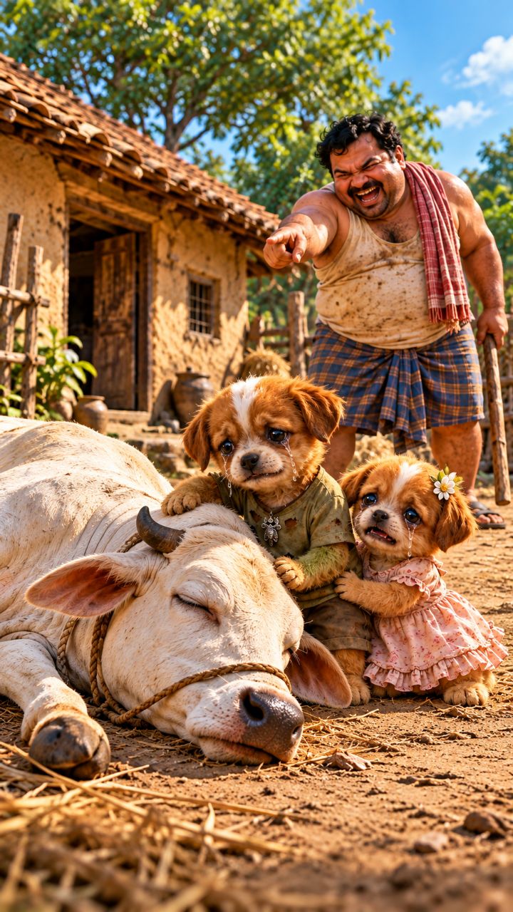 Poppy & Chutki Lose Their Mother Cow 💔🐄
