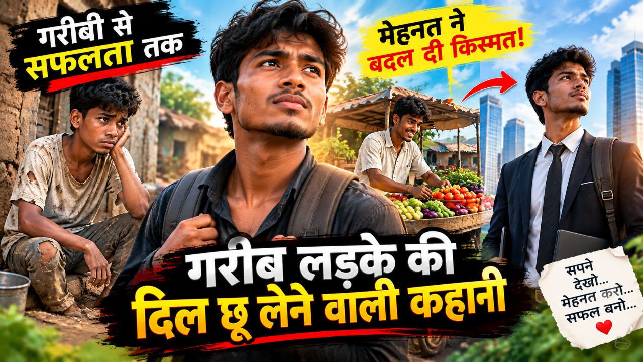 दिल छू लेने वाली कहानी: गरीब लड़के की मेहनत और सफलता #HindiKahani #MotivationalStory #ai #tindig