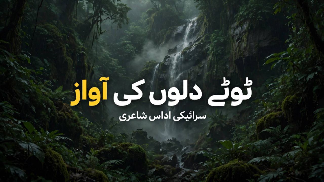 ٹوٹے دلوں کی آواز

سرائیکی پنجابی اور اردو اداس شاعری

آبشار اور جنگل کی آوازوں کے ساتھ دل کی