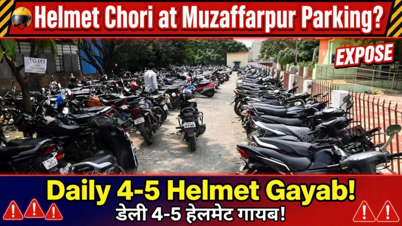 Muzaffarpur Station Parking EXPOSE - Helmet Gayab!
Muzaffarpur Junction Parking Me Helmet Chori? Sta