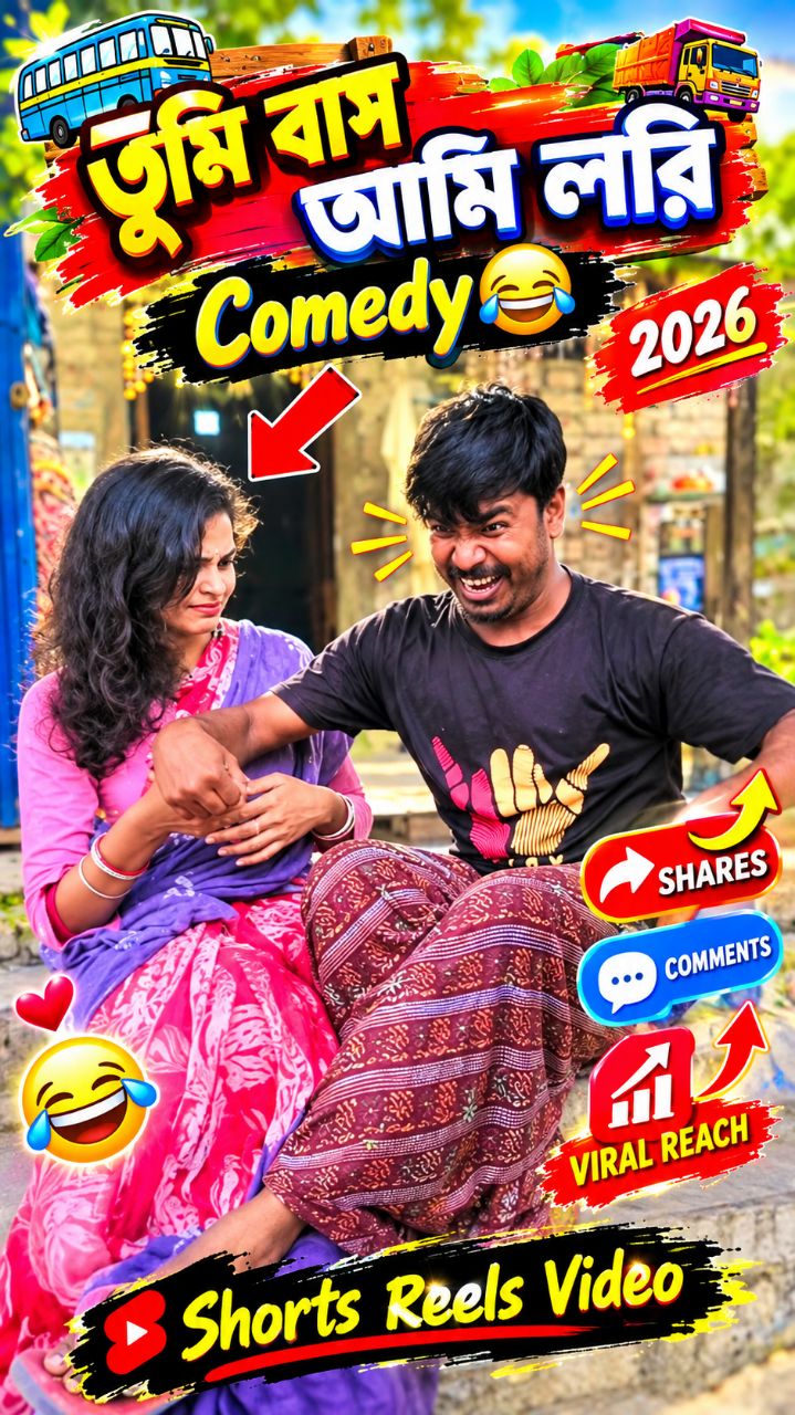 তুমি বাঁশ আমি লরি 🤣 #comedy #funny #viral #shorts #trending