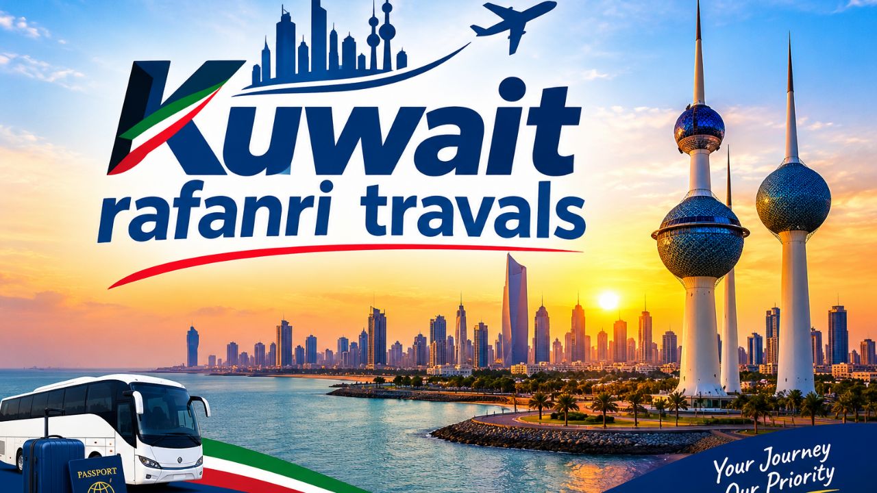 Your Kuwait Rafanri Travals poster is ready! 🇰🇼✈️