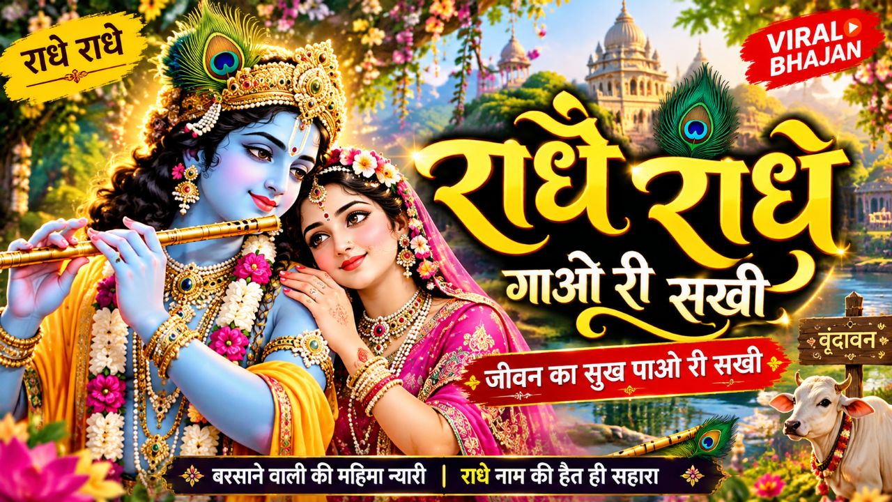 राधे राधे गाओ री सखी || new bhajan radha rani ||