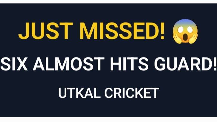 😱 Close Call! Cricket Six Almost Hits Security Guard 😳🏏 #Shorts