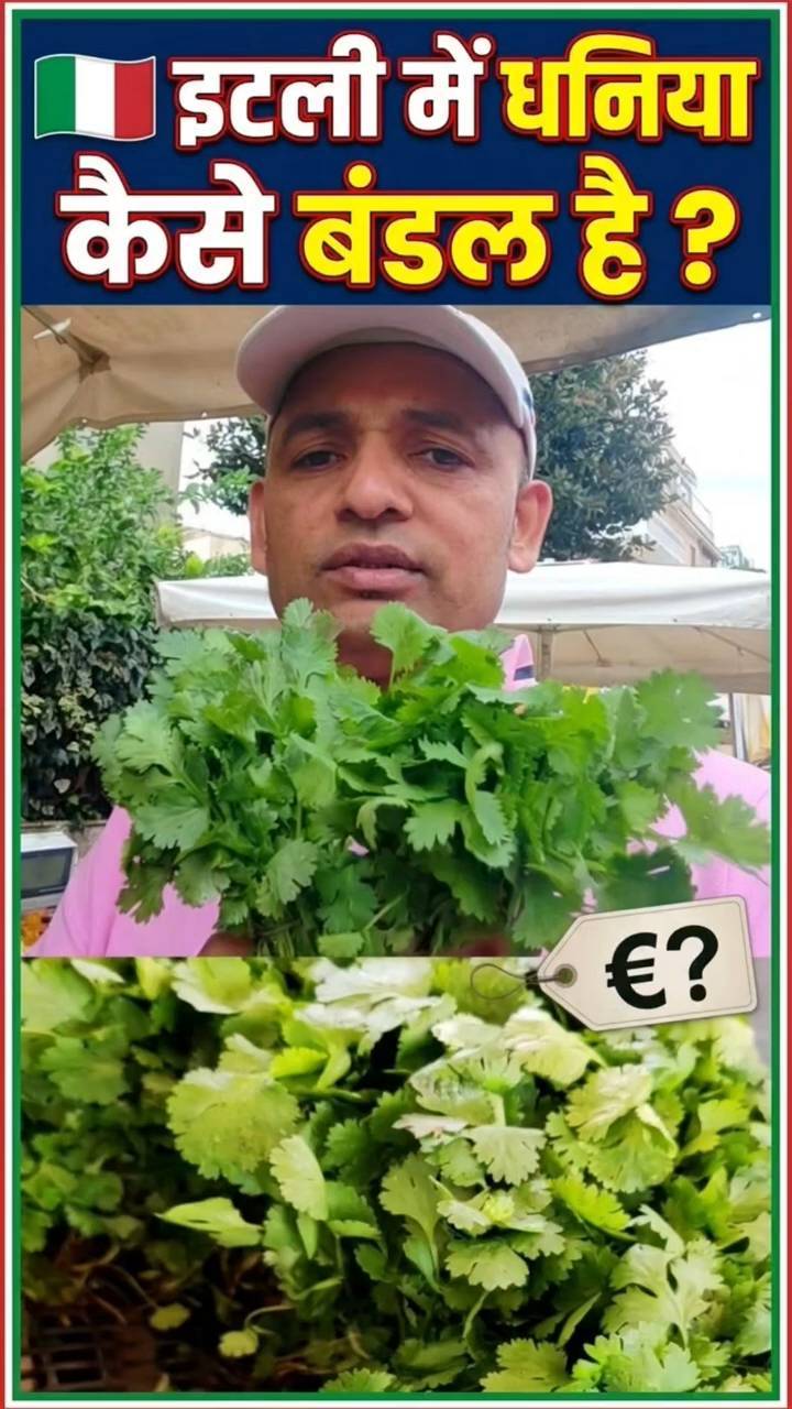 🇮🇹 इटली में धनिया पत्ता कैसे मिलता है ? Rome Italy l Italian Bihari