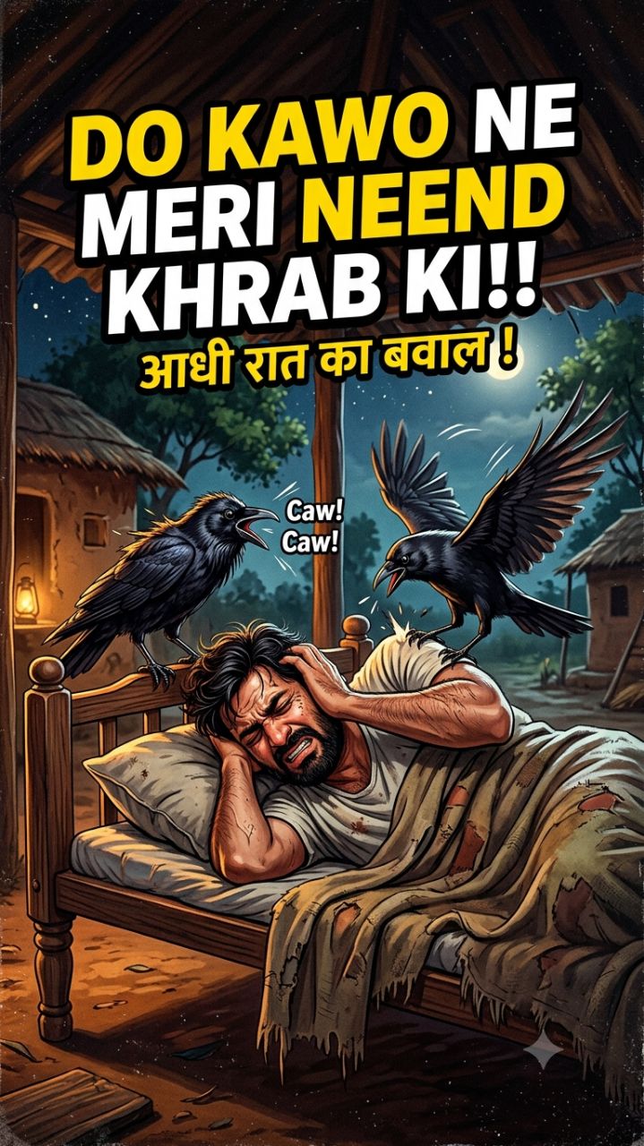 😂 दो कौवों ने आदमी की नींद खराब कर दी 🤣🐦 | Funny Crow Comedy #shorts