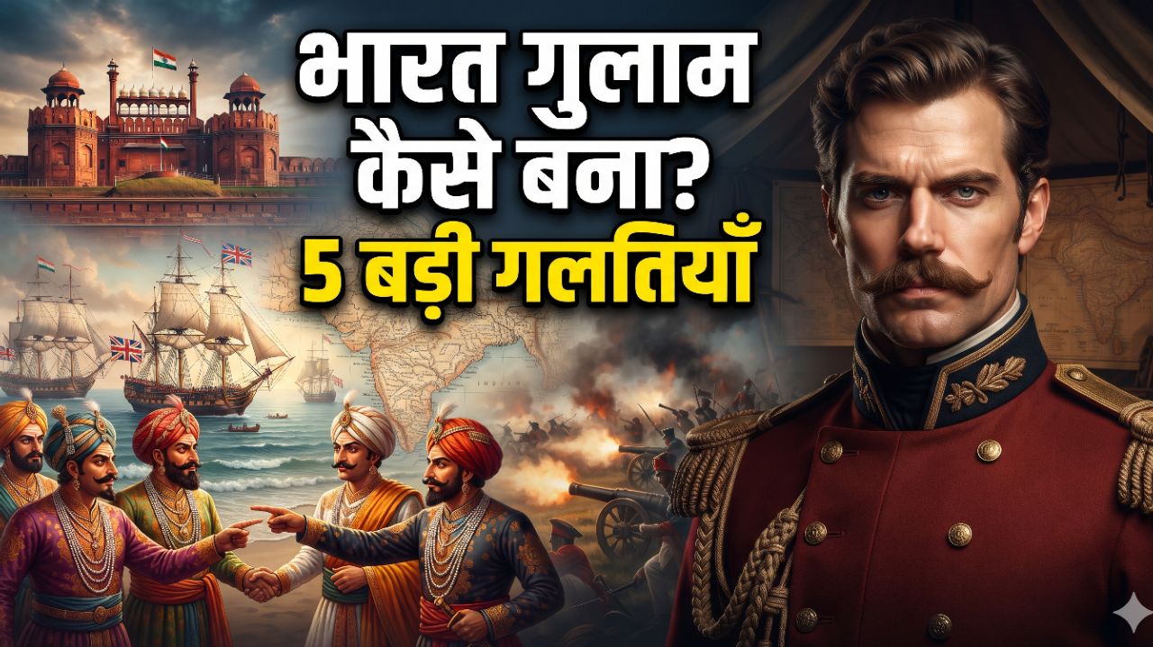 अंग्रेजों ने भारत को गुलाम कैसे बनाया? 😱 भारत की 5 बड़ी गलतियाँ | Indian History in Hindi 🇮🇳
