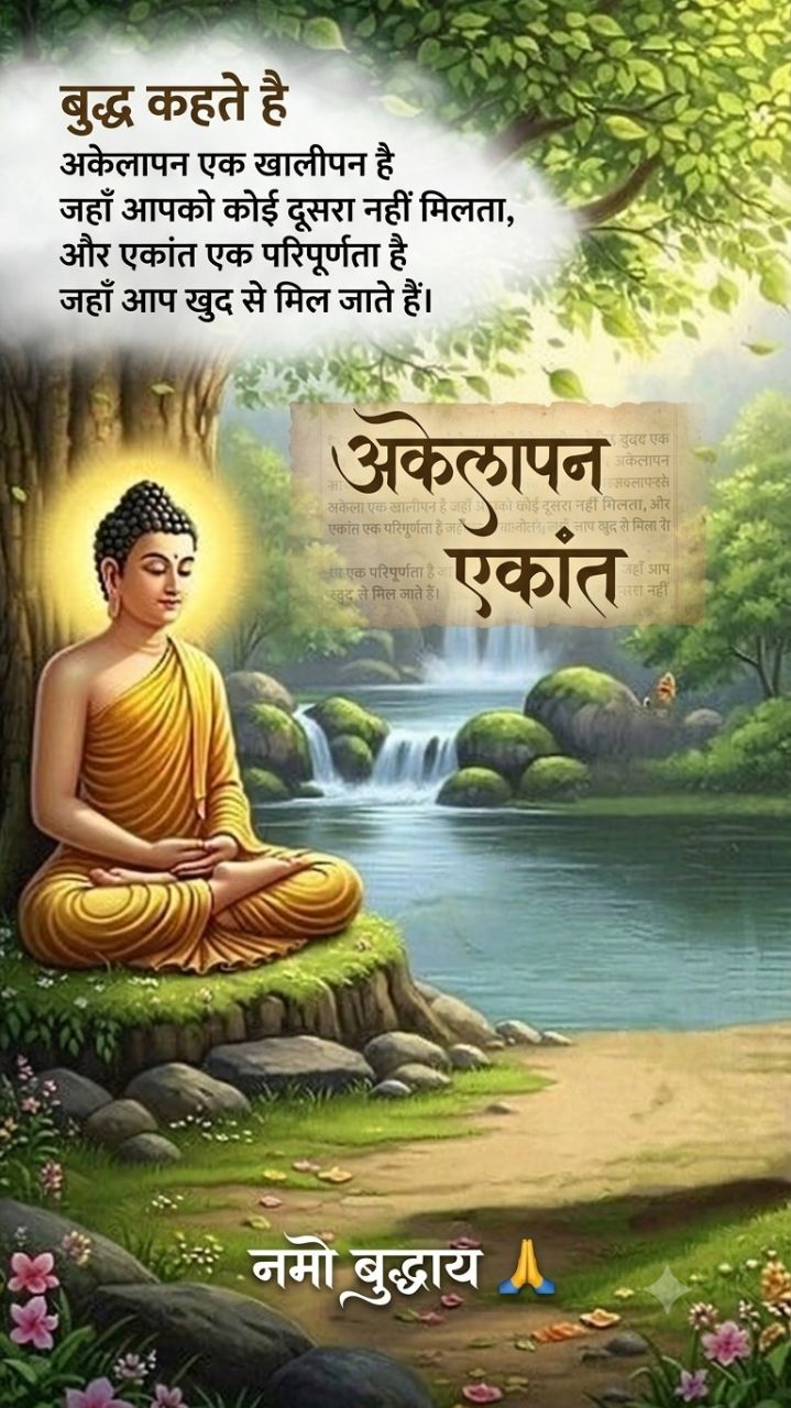 अकेलापन खालीपन है | buddha story hindi| hindi story| #buddha #shorts