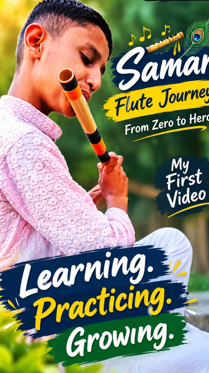 Samar's Flute Journey Begins 🎶 | From Beginner to Flute Artist