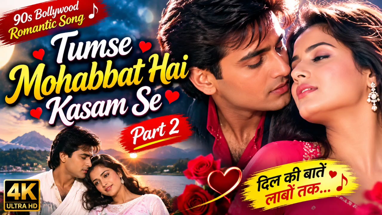 Tumse Mohabbat Hai Kasam Se ❤️ | 90s Bollywood Romantic Song | Part 2 | Hindi Love Song
