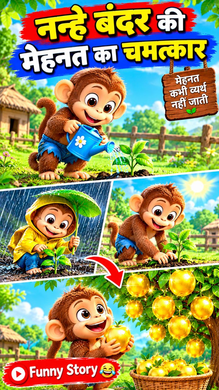 🐒 बंदर का चमत्कार! 🌳✨ #Shorts
