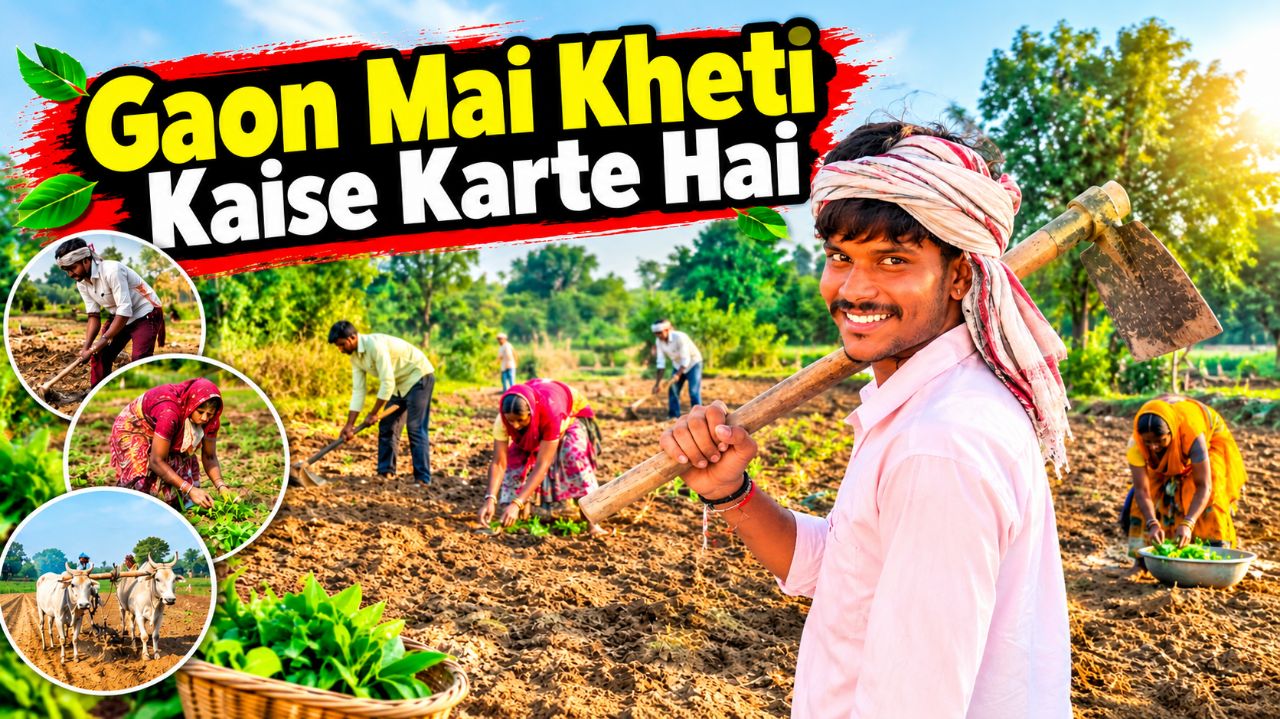 Gaon Mai Kheti Kaise Karte Hai..😲