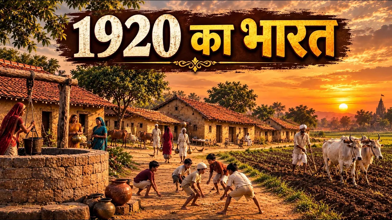 100 साल पहले का भारत | 1920 के दशक की जिंदगी कैसी थी? | Life in India 100 Years Ago