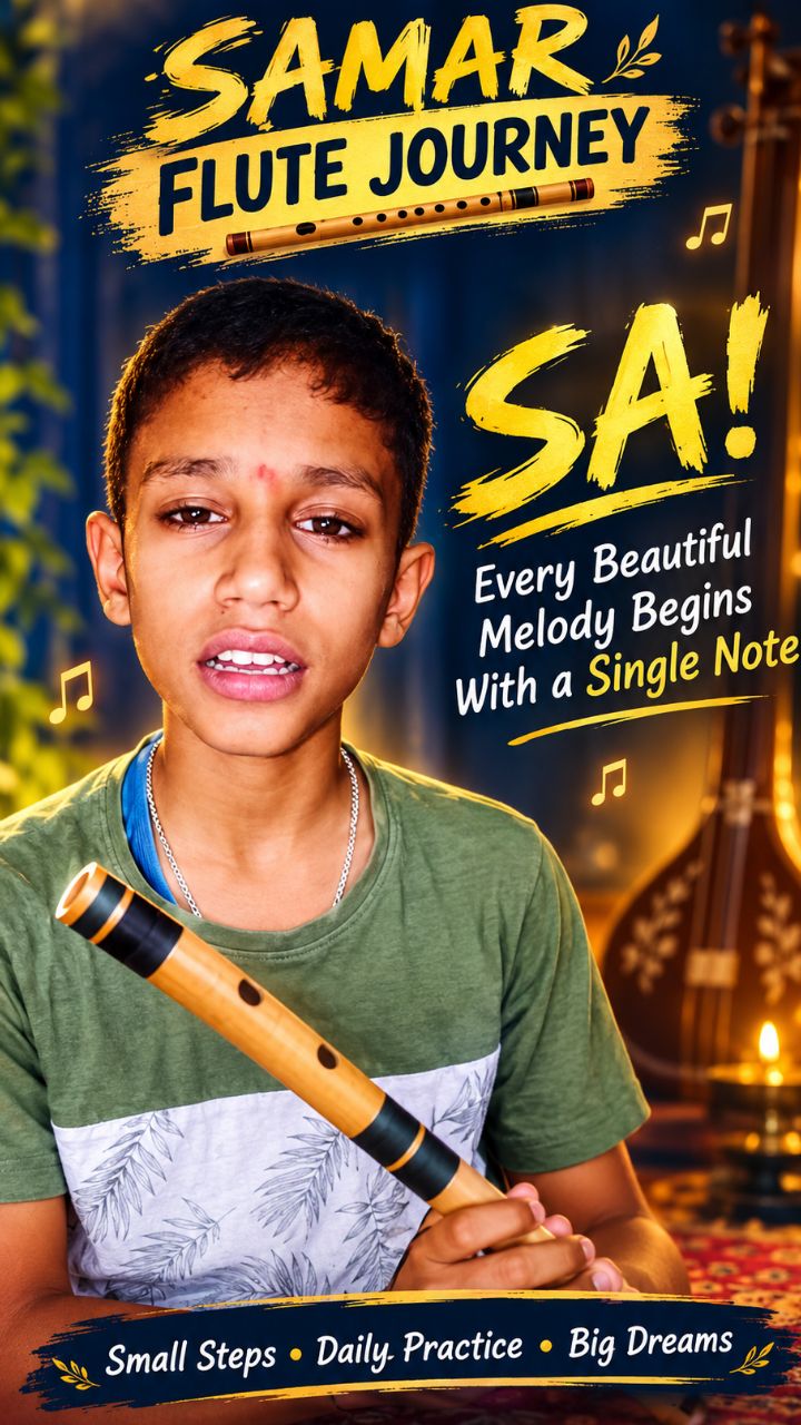 Sa Riyaz on Flute 🪈🎶 | Voice & Tanpura Practice | My Flute Journey –