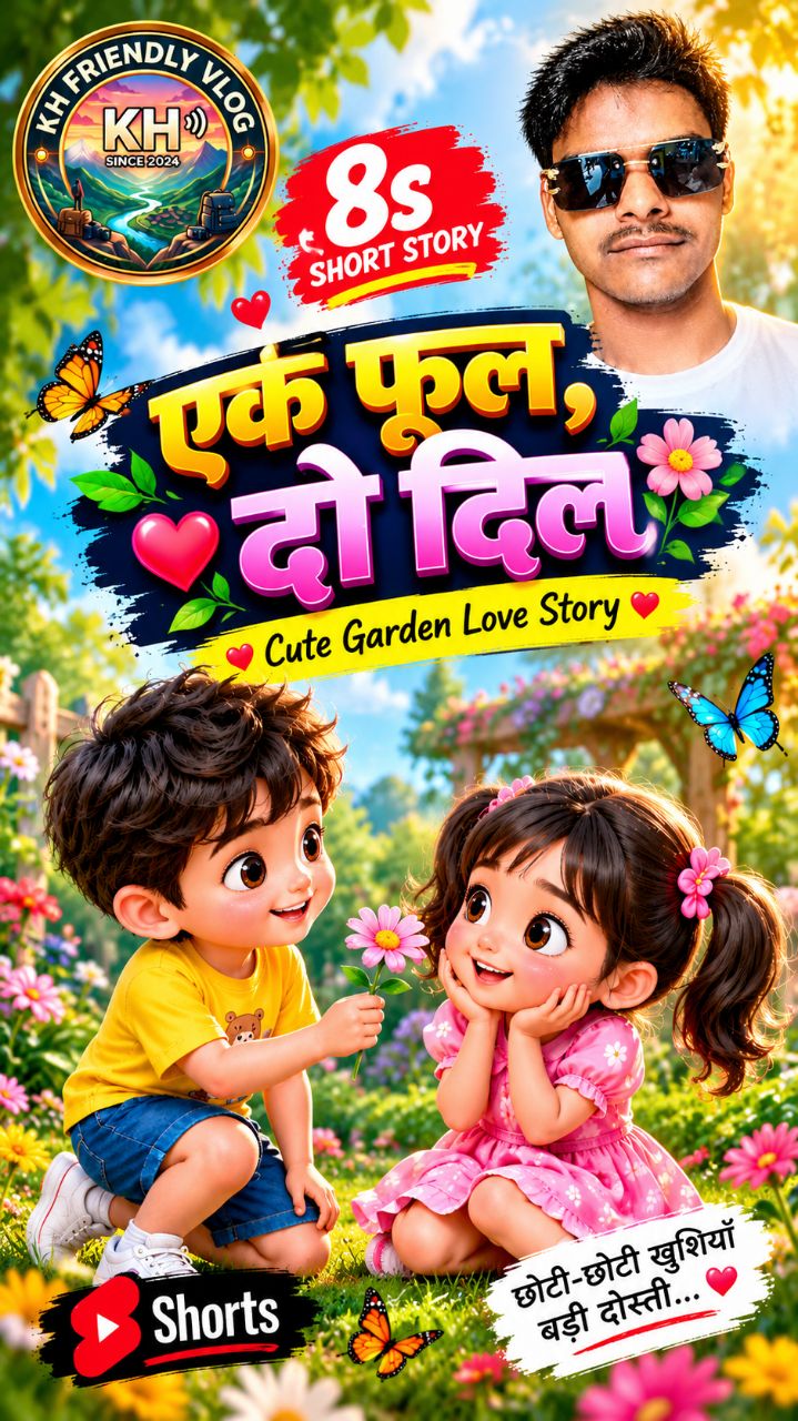 🌸 एक फूल, दो दिल ❤️ | प्यारी-सी दोस्ती की कहानी 🥰 #Shorts video #trending