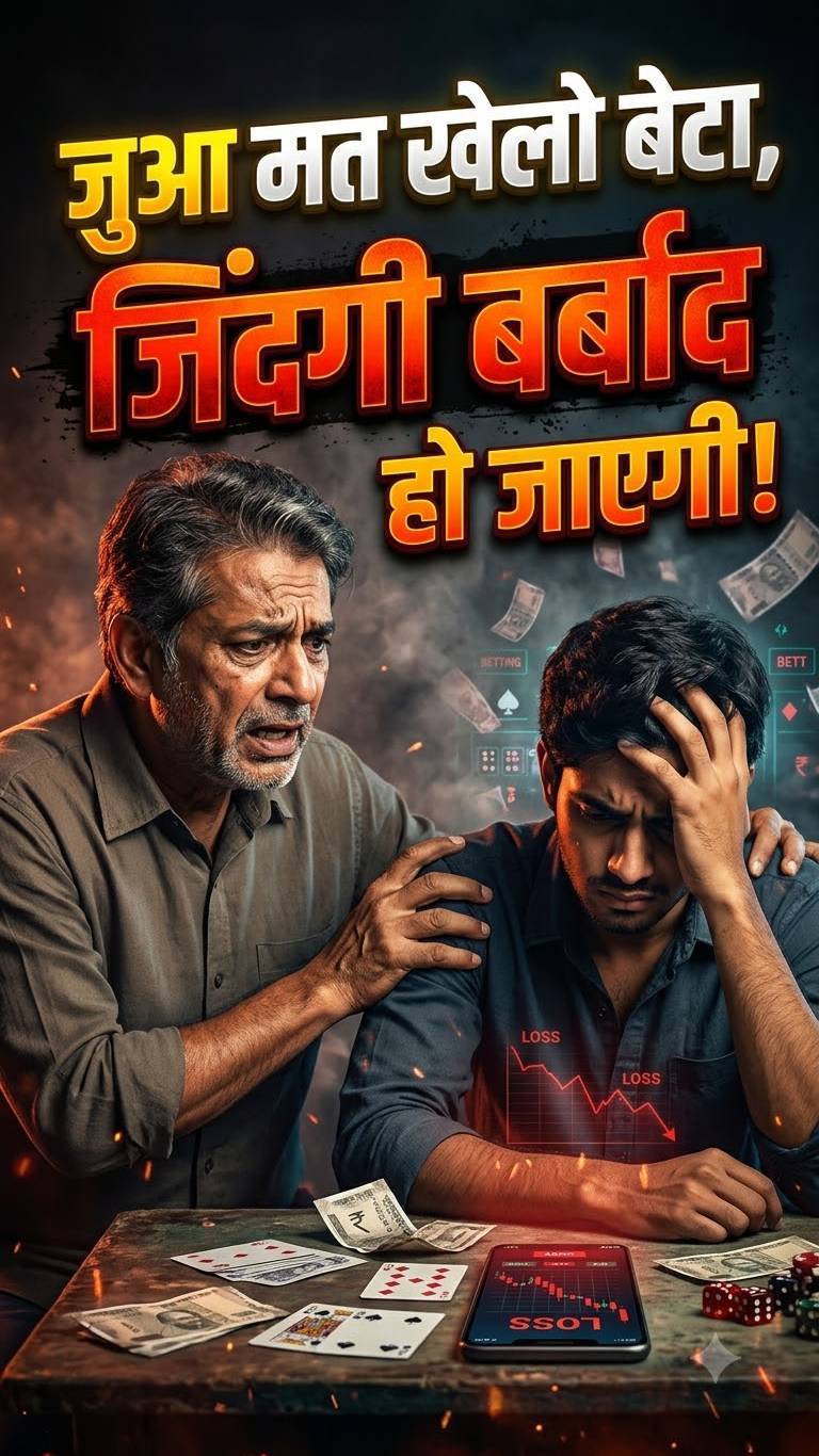 बाप की सीख बेटा याद रखना ❤️ जुआ खेलने वाले कभी सुखी नहीं रहते 😢 | पिता की अनमोल सीख 🙏