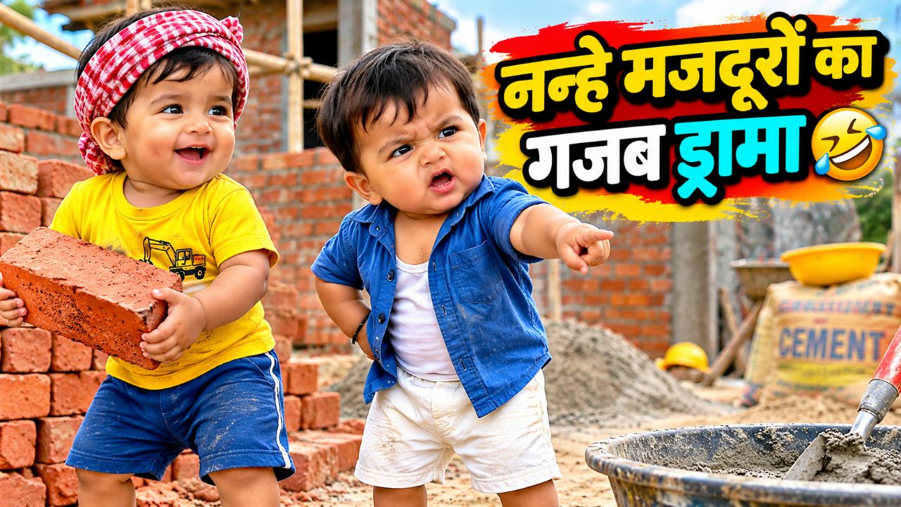 जब छोटे मजदूरों ने ठेकेदार की बजा दी बैंड 🤣 | Funny Hindi Comedy