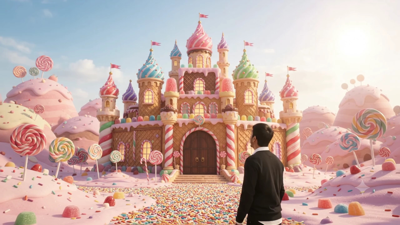👑🍬 मिठाइयों का राजा बन गया मैं! 😱✨ | Magical Sweet Palace 🍭