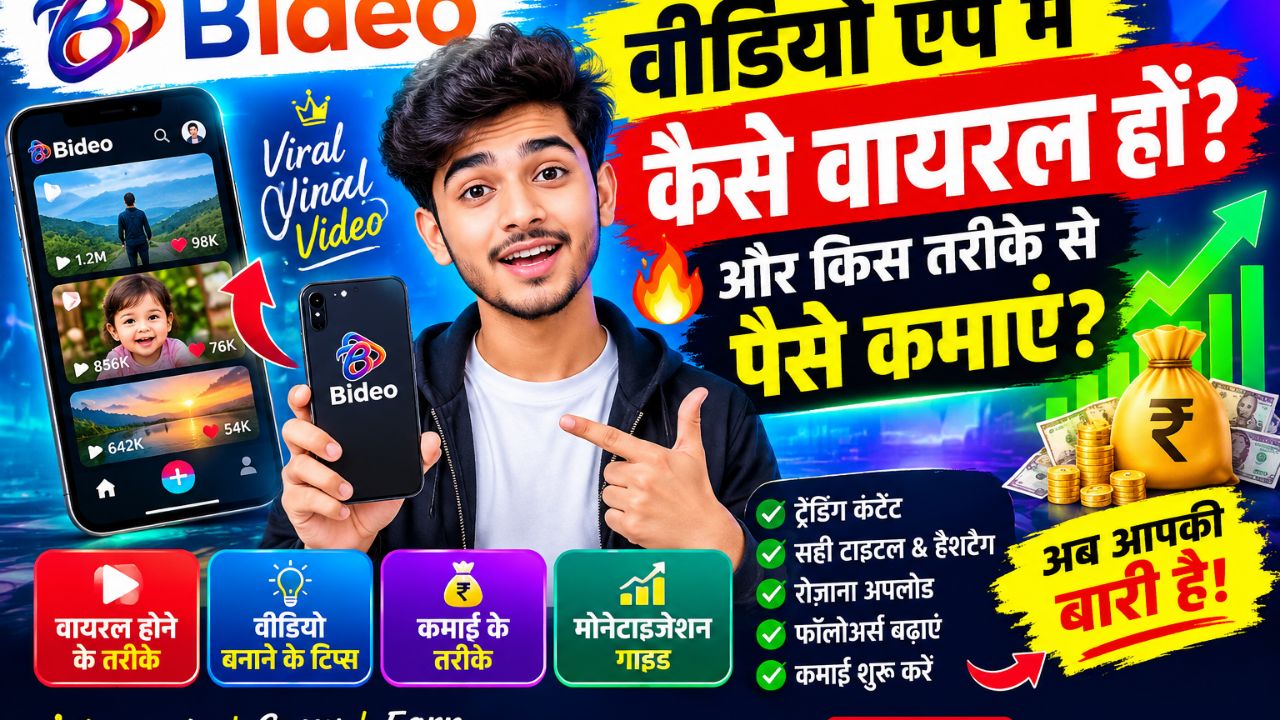 Bideo App पर वीडियो वायरल कैसे करें? 💰 पैसे कमाने का तरीका | Bideo App Monetization 2026 🔥