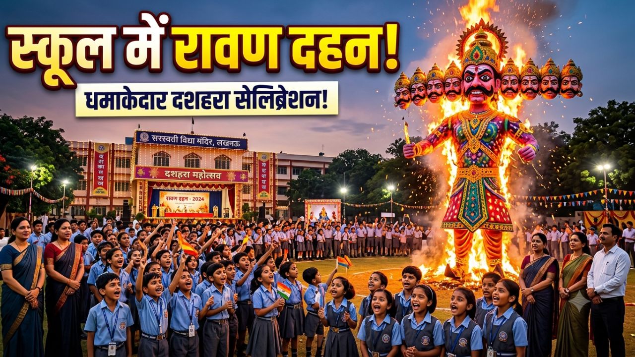 School mein hua Ravan dahan