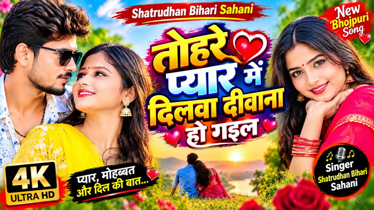 आपके भोजपुरी रोमांटिक गाने “तोहरे प्यार में दिलवा दीवाना हो गइल” के लिए YouTube पर डालने वाला डिस्क्