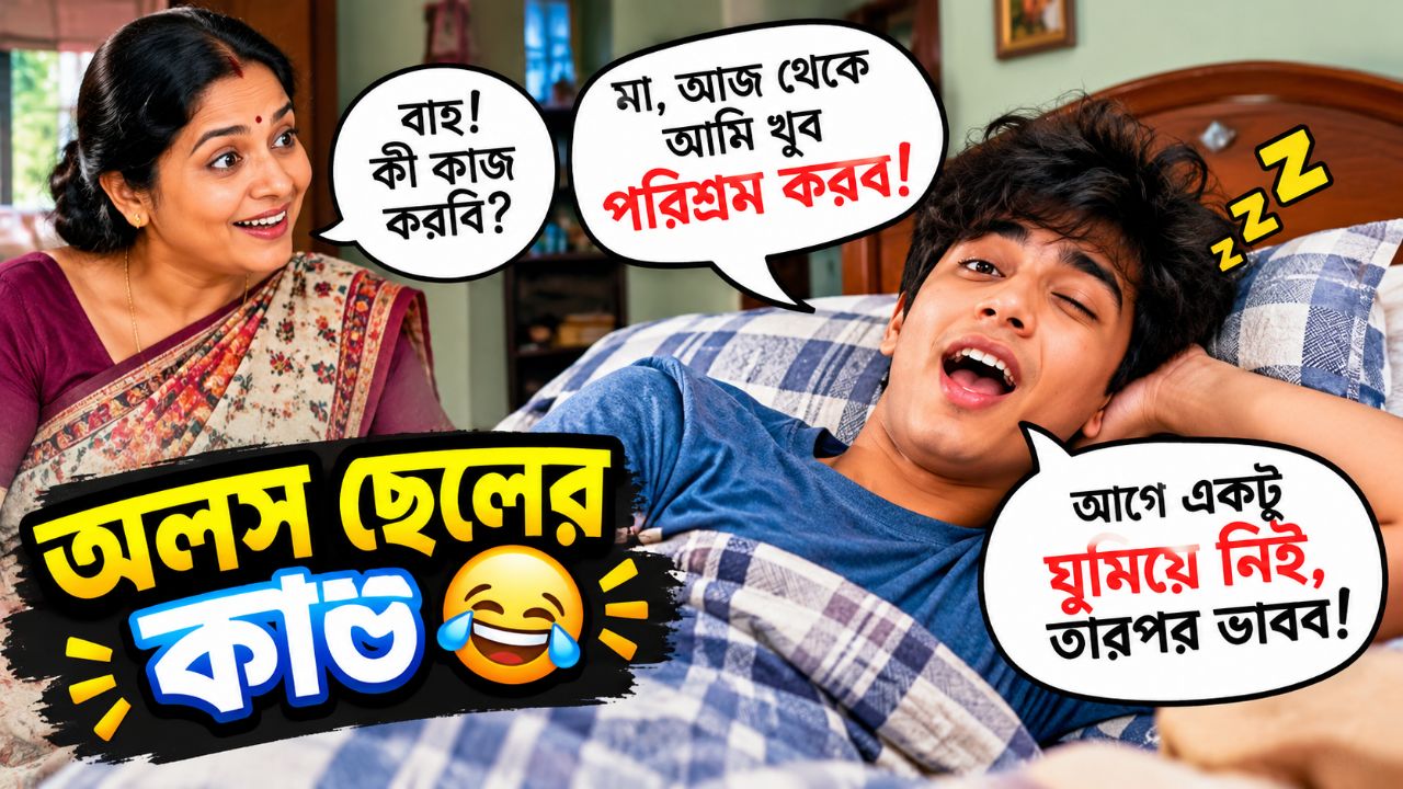 অলস ছেলের কান্ড