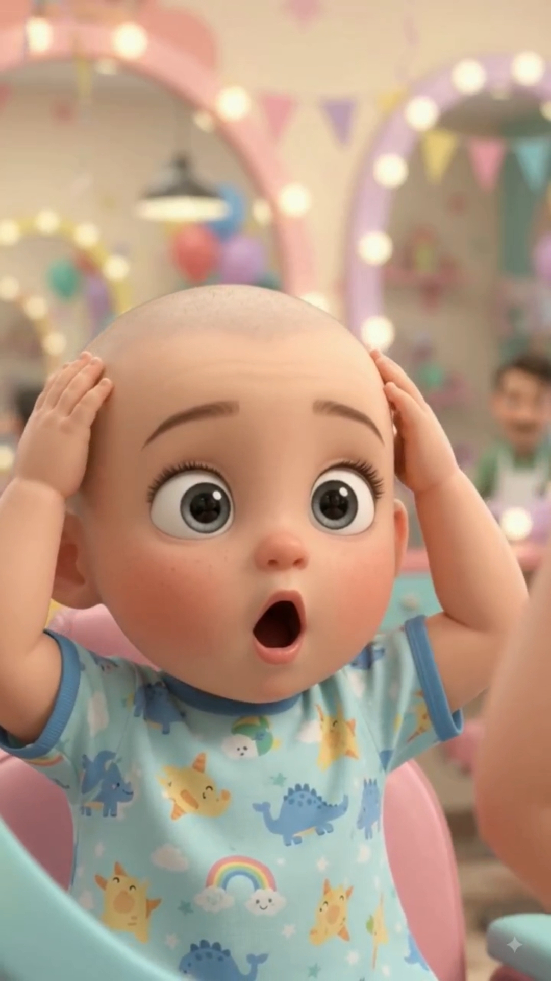Funny baby hairstyle