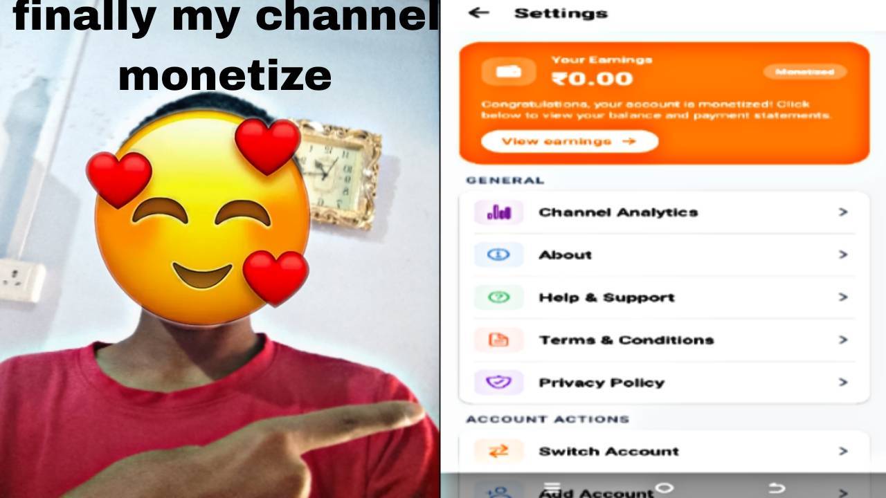 #Finally my Bideo channel monetize ho gaya