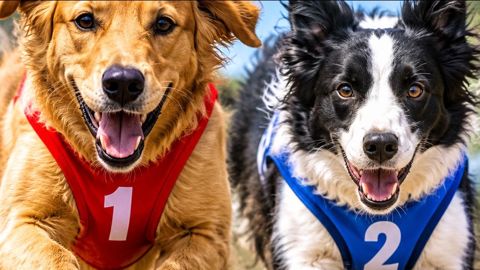 #Two Dogs Race #For Win