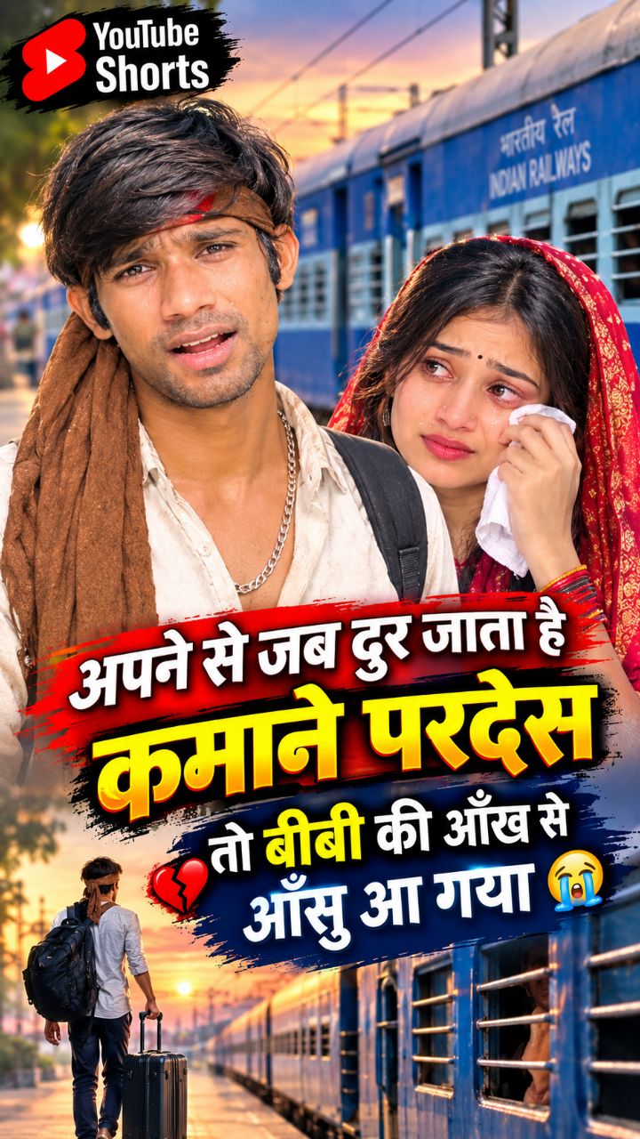 परदेश मे रहना इतना आसान नही है अपने से दुर.. 🤣🏠🚉