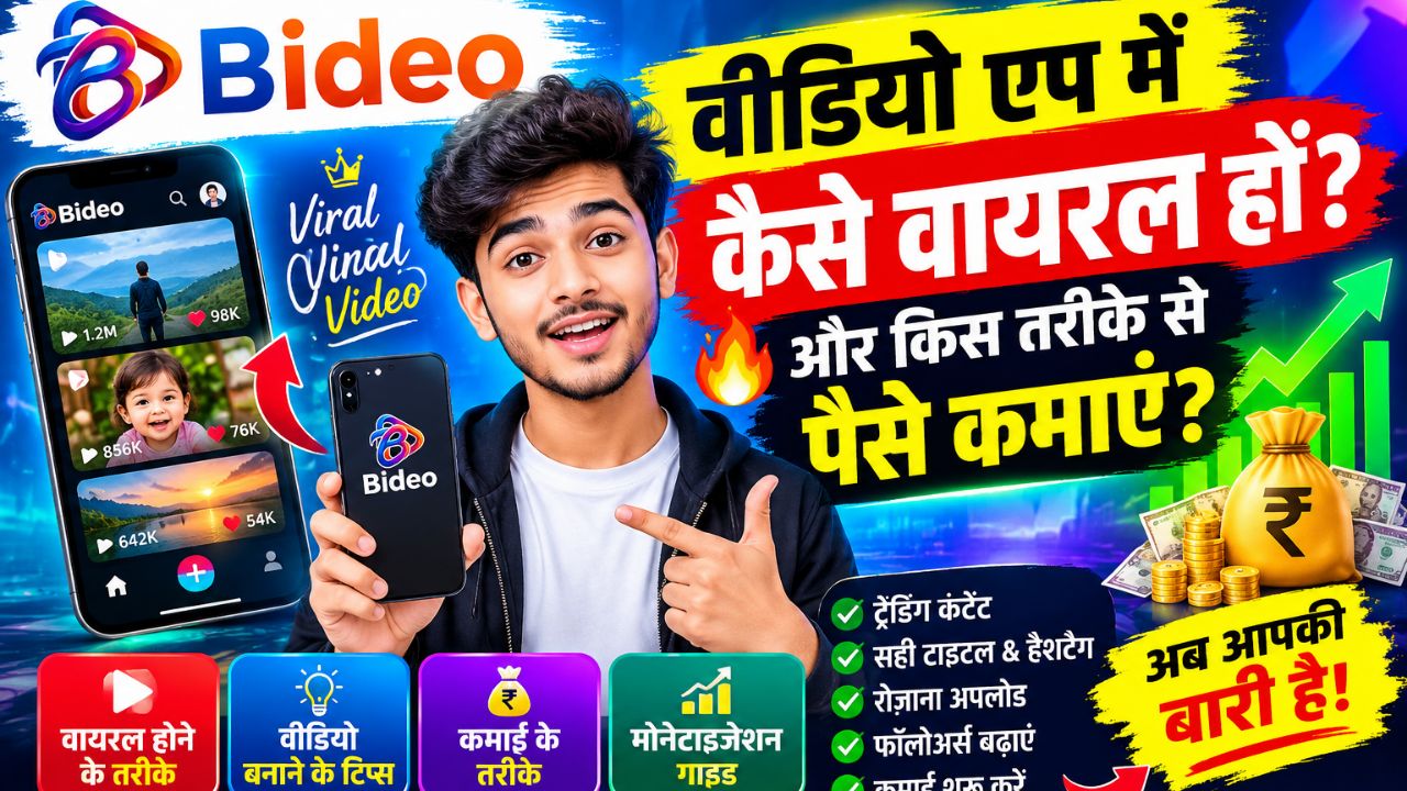 Bideo App पर वीडियो वायरल कैसे करें? 💰 पैसे कमाने का तरीका | Bideo App Monetization 2026 🔥