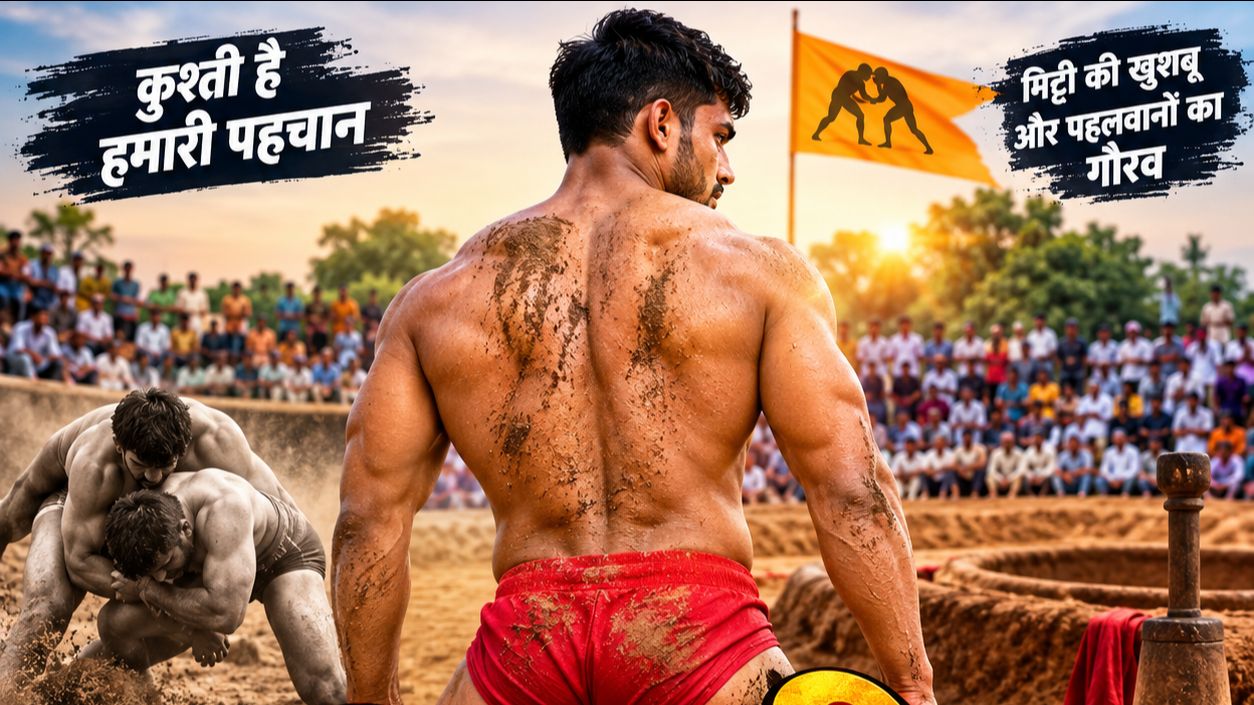 क्या गजब की पहलवानी हुई है शानदार मुकाबला कुश्ती की
