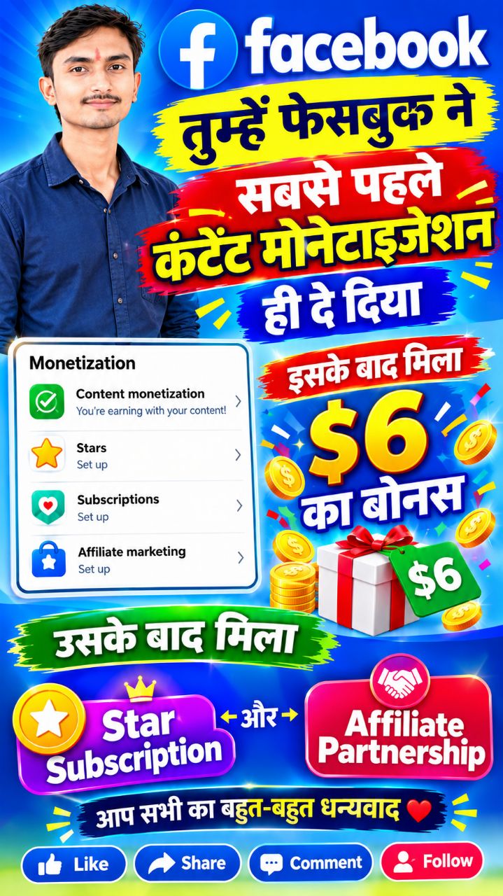 content monetization sabse pahle Mila